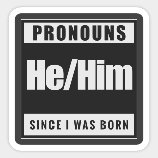 He/Him Sticker